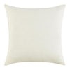 Throw Pillow 22 Inch Polyester Tape Design White Cotton Linen Blend BM331568