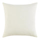 Throw Pillow 22 Inch Polyester Tape Design White Cotton Linen Blend BM331568
