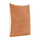 Sino Throw Pillow Woven Basket Design 18 Inch Brown Suede Leather BM331570