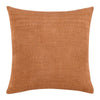 Sino Throw Pillow, Woven Basket Design, 18 Inch Brown Suede Leather