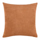 Sino Throw Pillow, Woven Basket Design, 18 Inch Brown Suede Leather