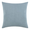 Reto Throw Pillow 22 Inch Striped Tape Applique Blue Cotton Linen BM331576