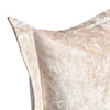 Brad Throw Pillow 22 Inch Flanged Finish Nude Beige Rayon Velvet BM331577