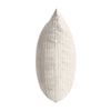 Irma Throw Pillow 22 Inch Stripe Pattern Beige Cotton Linen Blend BM331579