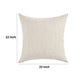 Irma Throw Pillow 22 Inch Stripe Pattern Beige Cotton Linen Blend BM331579