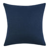 Chia Throw Pillow 22 Inch Blue White Coastal Striped Linen Pattern