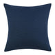 Chia Throw Pillow 22 Inch Blue White Coastal Striped Linen Pattern