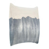 Throw Pillow Watercolor Design 20 Inch Blue and White Flax Linen BM331587