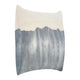 Throw Pillow Watercolor Design 20 Inch Blue and White Flax Linen BM331587