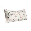 Lumbar Throw Pillow Flower Design 16x36 Inch Multicolor Cotton Linen BM331588