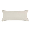 Lumbar Throw Pillow Flower Design 16x36 Inch Multicolor Cotton Linen BM331588