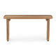 Eira Outdoor Coffee Table, Plank Top, Natural Brown Teak Wood 32 Inch