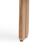 Eira Outdoor Coffee Table, Plank Top, Natural Brown Teak Wood 32 Inch