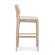 Esme Barstool Chair Transitional Backrest Wood Frame Sand Polyester BM331602