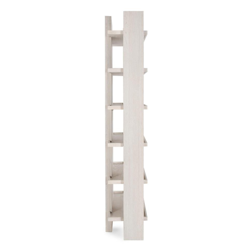 Tova Bookshelf 6 Shelves Modern Design Whitewash Oak Wood 91 Inch BM331608