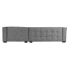 Nemy 2pc Sectional Sofa with Chaise Modern Gray Polyester 125 Inch BM331609