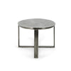 Breo Oval Coffee Table with Hand Brushed Nickel Cast Aluminum 48 Inch BM331613