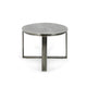 Breo Oval Coffee Table with Hand Brushed Nickel Cast Aluminum 48 Inch BM331613