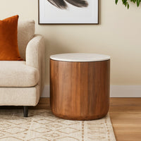 Umber Brown, Marble White