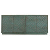 Iver Serving Buffet Cabinet Sideboard Console 4 Doors Teal 90 Inch BM331618