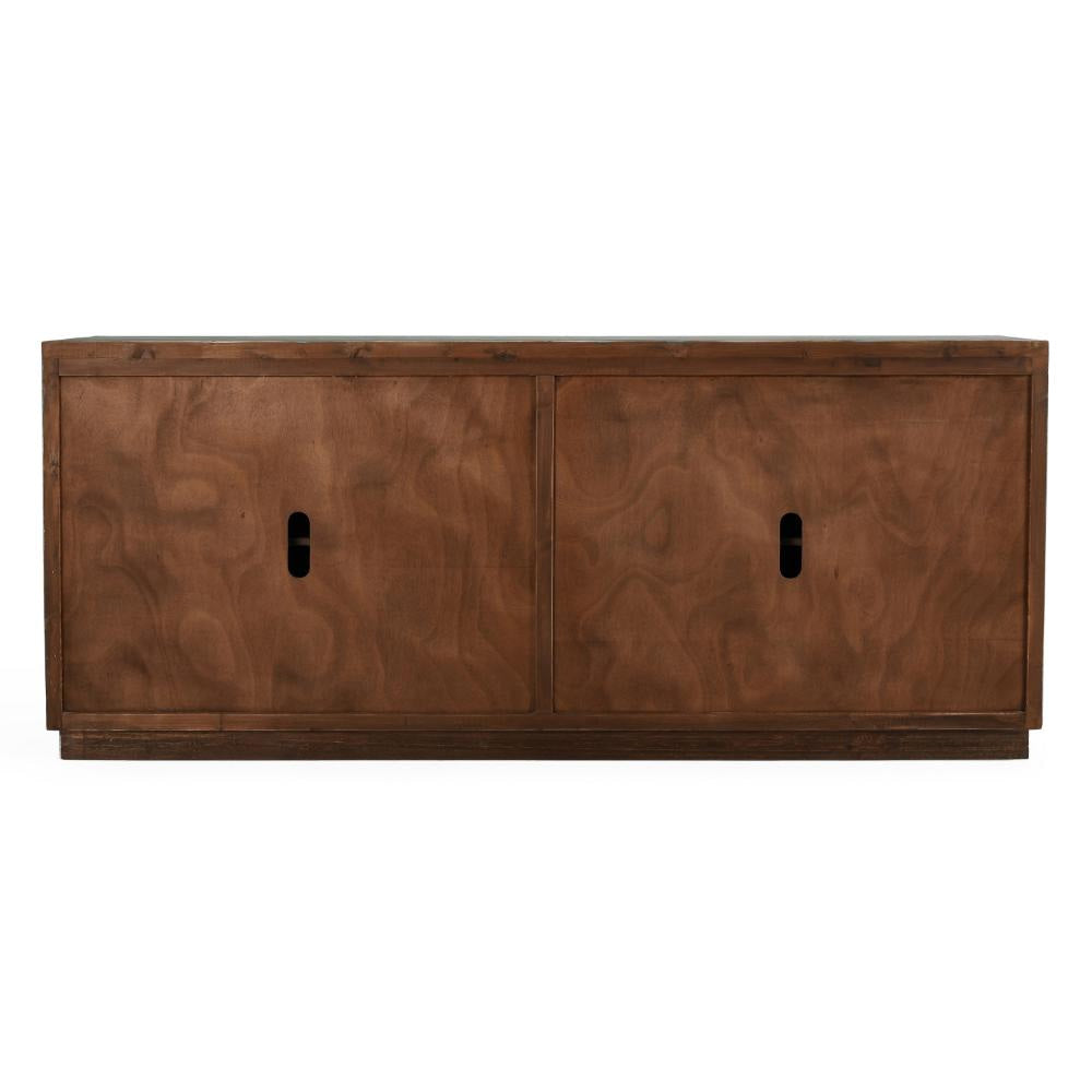 Iver Serving Buffet Cabinet Sideboard Console 4 Doors Teal 90 Inch BM331618