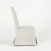 Kano Dining Chair Set of 2 Birch Wood Gray Skirted Slipcover BM331619