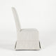Kano Dining Chair Set of 2 Birch Wood Gray Skirted Slipcover BM331619