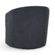 Tarn Accent Chair with 360 Swivel Barrel Style Shape Blue Polyester BM331623