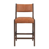 Eero Counter Stool with Dark Brown Ash Wood Frame Brown Leather BM331624