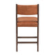 Eero Counter Stool with Dark Brown Ash Wood Frame Brown Leather BM331624