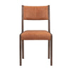Eero Dining Chair with Tapered Legs Ash Wood Frame Brown Leather BM331626