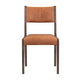 Eero Dining Chair with Tapered Legs Ash Wood Frame Brown Leather BM331626