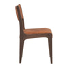 Eero Dining Chair with Tapered Legs Ash Wood Frame Brown Leather BM331626