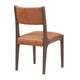 Eero Dining Chair with Tapered Legs Ash Wood Frame Brown Leather BM331626