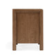Oryn Nightstand with 2 Drawers and Retro Look Natural Rope Brown Oak BM331631