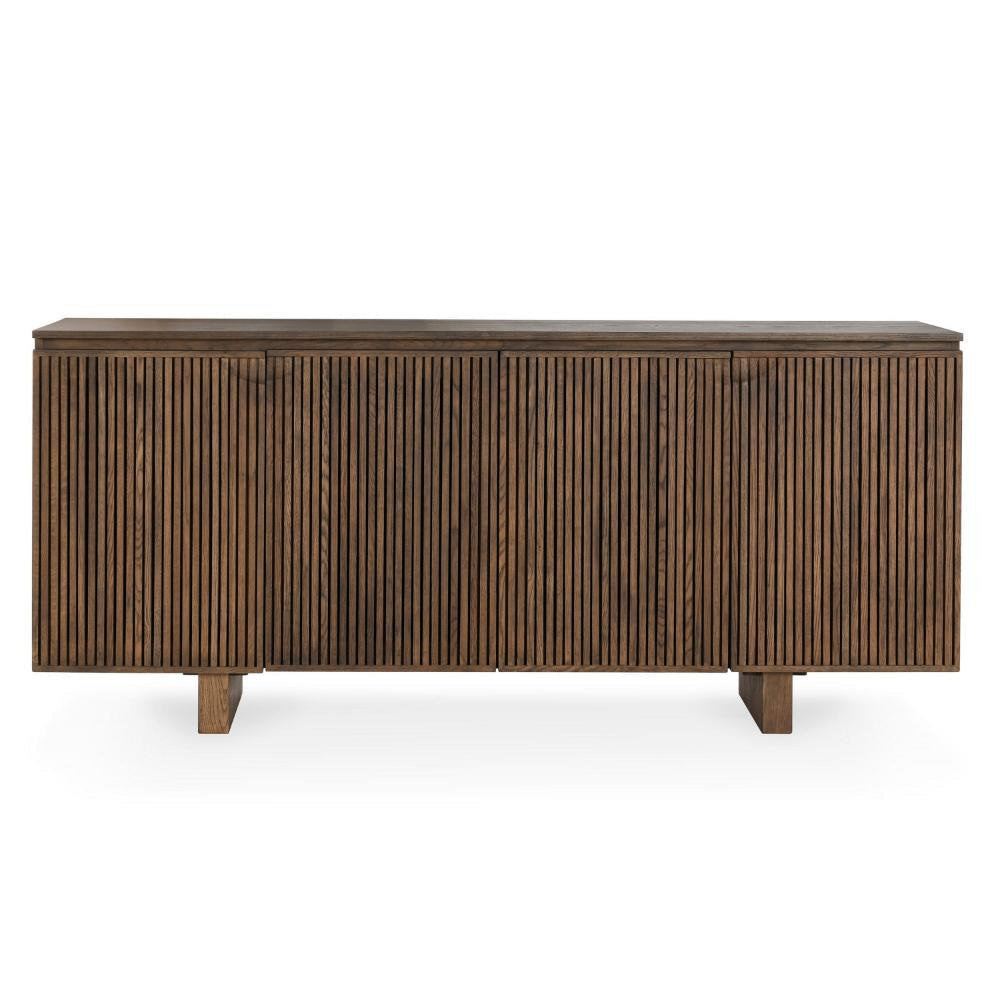 Cove Serving Buffet Cabinet Sideboard Console 4 Doors Brown 82 Inch BM331633