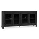 Roux Serving Buffet Cabinet Sideboard Console, 4 Doors, Black 84 Inch