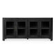Roux Serving Buffet Cabinet Sideboard Console 4 Doors Black 84 Inch BM331640