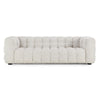 Eifa Sofa with Glam Retro Light Beige Biscuit Tufted Fabric 95 Inch BM331644