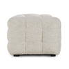 Eifa Sofa with Glam Retro Light Beige Biscuit Tufted Fabric 95 Inch