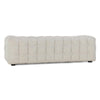 Eifa Sofa with Glam Retro Light Beige Biscuit Tufted Fabric 95 Inch BM331644