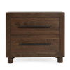 Jenna Nightstand 30 Inch Modern Cocoa Brown Acacia Wood 2 Drawers BM331647