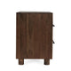 Jenna Nightstand 30 Inch Modern Cocoa Brown Acacia Wood 2 Drawers BM331647