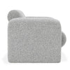 Marlone Accent Chair Mercury Gray Polyester Soft Boucle Cushions BM331650