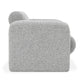 Marlone Accent Chair Mercury Gray Polyester Soft Boucle Cushions BM331650