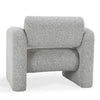 Marlone Accent Chair Mercury Gray Polyester Soft Boucle Cushions BM331650