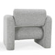 Marlone Accent Chair Mercury Gray Polyester Soft Boucle Cushions BM331650