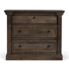 Adele Nightstand 3 Drawers Classic Cocoa Brown Mango Wood 36 Inch BM331652