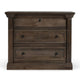 Adele Nightstand 3 Drawers Classic Cocoa Brown Mango Wood 36 Inch BM331652