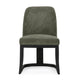 Joce Dining Chair Herb Green Polyester Cantilever Black Rubberwood BM331653
